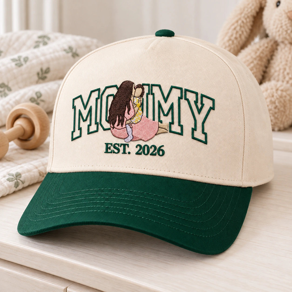Custom Mommy Hat from Photo, Embroidered Snapback