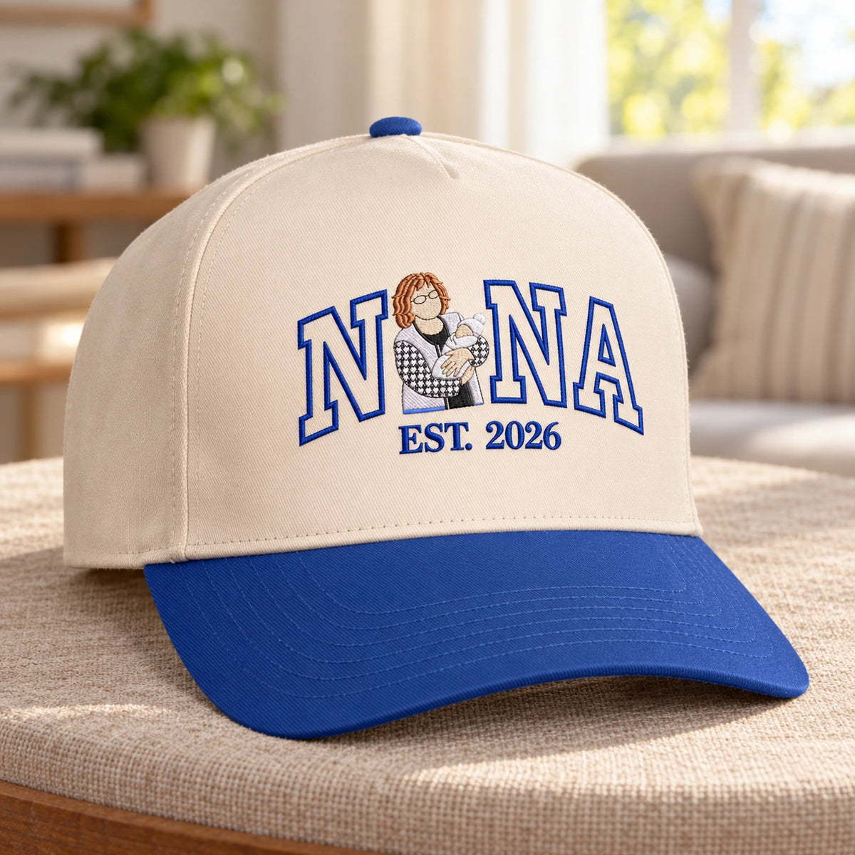 Custom Nana Hat with Photo, Embroidered Portrait Snapback