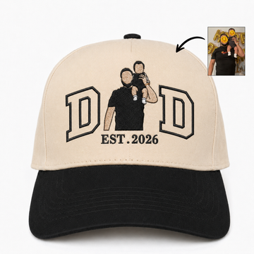 Custom Photo Embroidered Snapback Hat – Personalized Father’s Day Gift