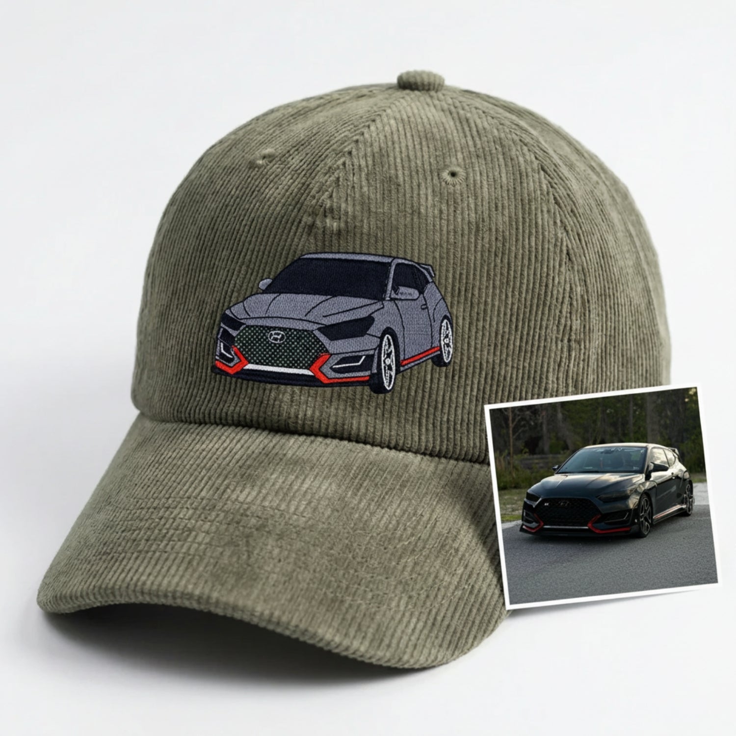 Custom Racing Car Hat - Personalized Truck Embroidery Cap