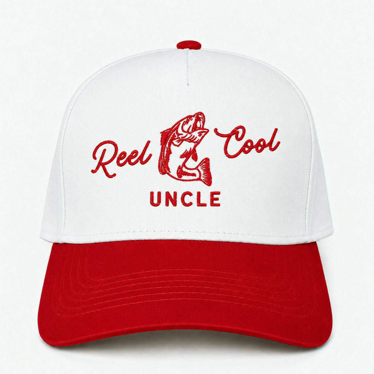 Custom Reel Cool Uncle Embroidered Snapback Hat – Funny Fishing Gift for Uncle