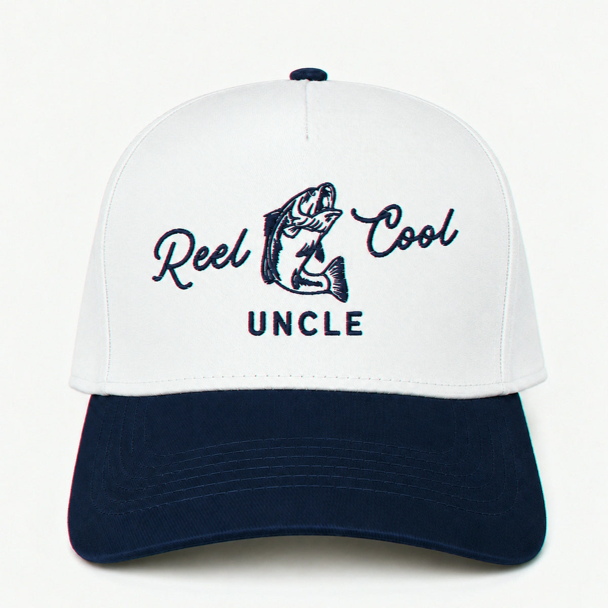 Custom Reel Cool Uncle Embroidered Snapback Hat – Funny Fishing Gift for Uncle