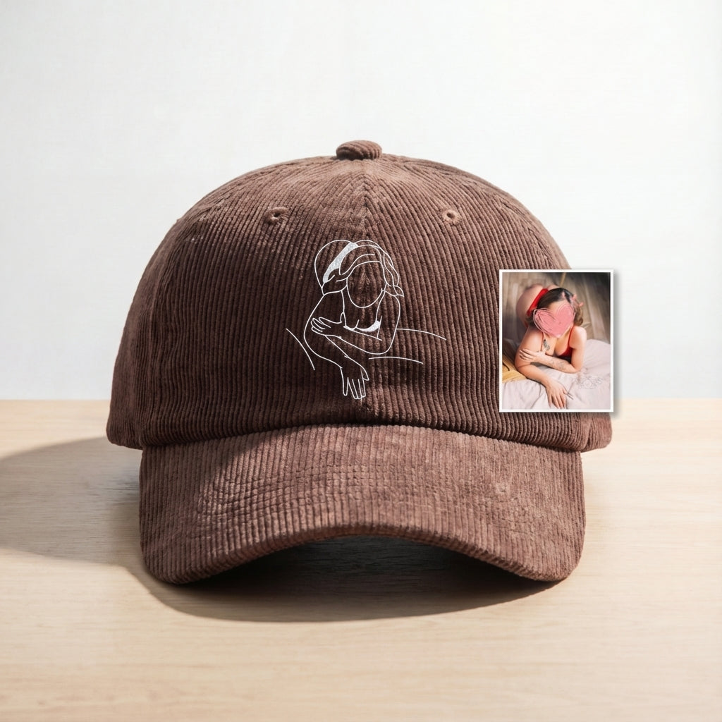 Custom Spicy Embroidered Hat – Personalized Girlfriend Drawing Hat, Fun Gift for Him