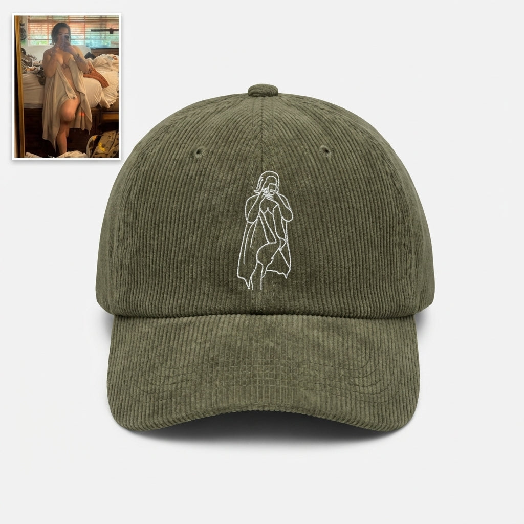 Custom Spicy Embroidered Hat – Personalized Girlfriend Drawing Hat, Fun Gift for Him