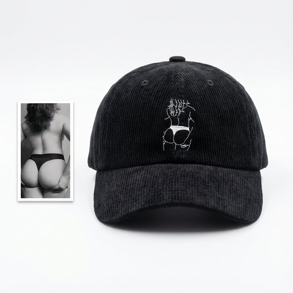 Custom Spicy Embroidered Hat – Personalized Girlfriend Drawing Hat, Fun Gift for Him