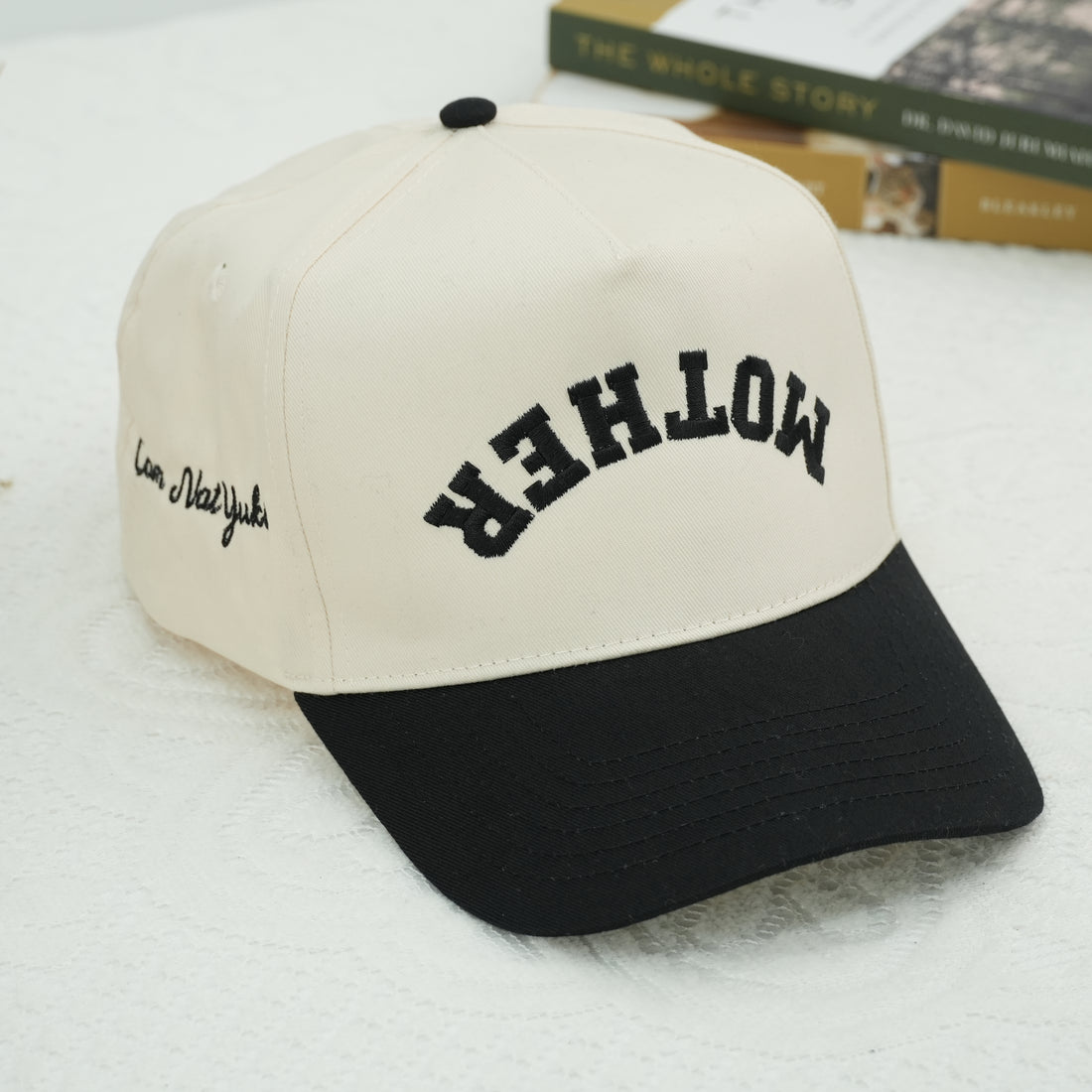 Custom Embroidered Mother Upside Down Snapback Hat