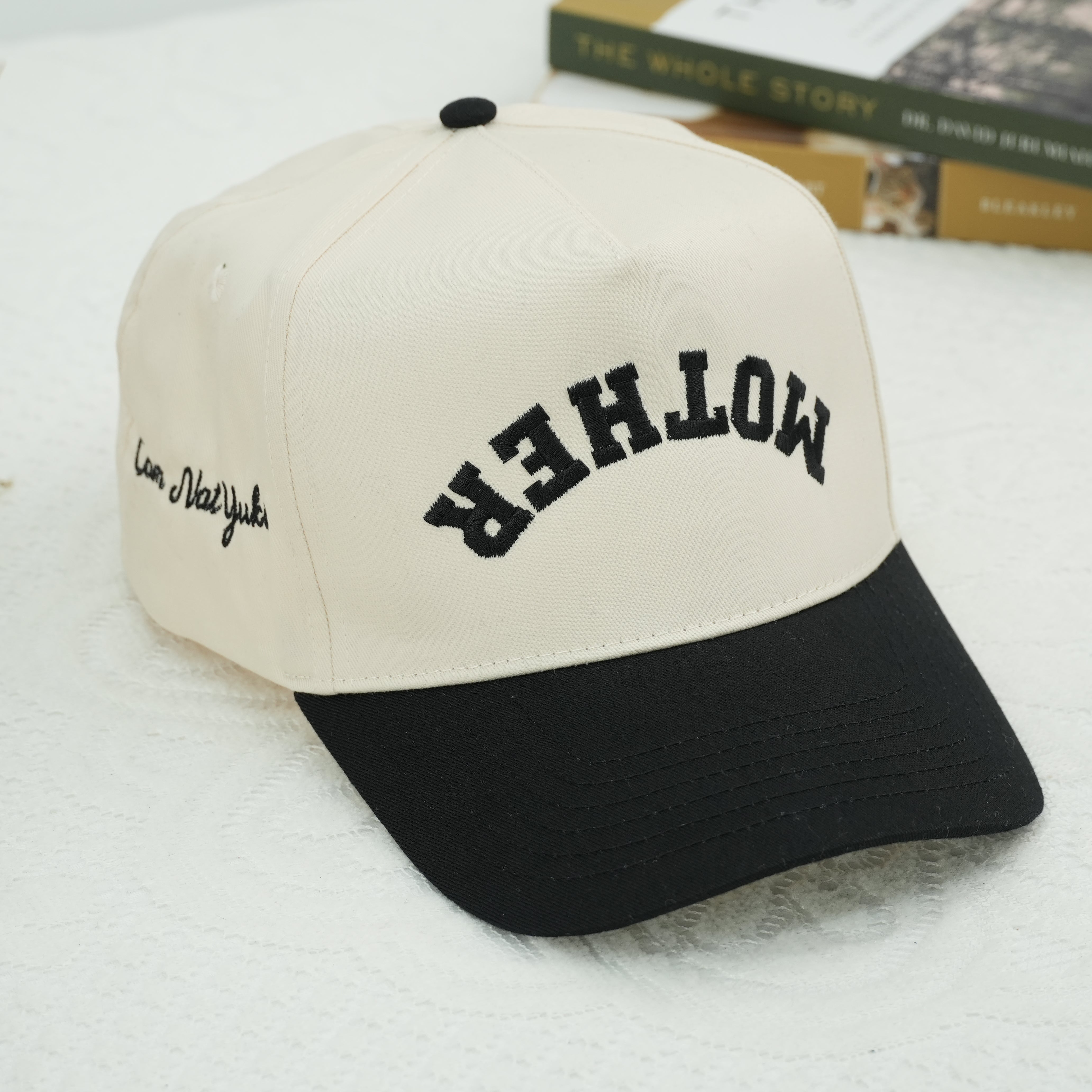 Custom Embroidered Mother Upside Down Snapback Hat