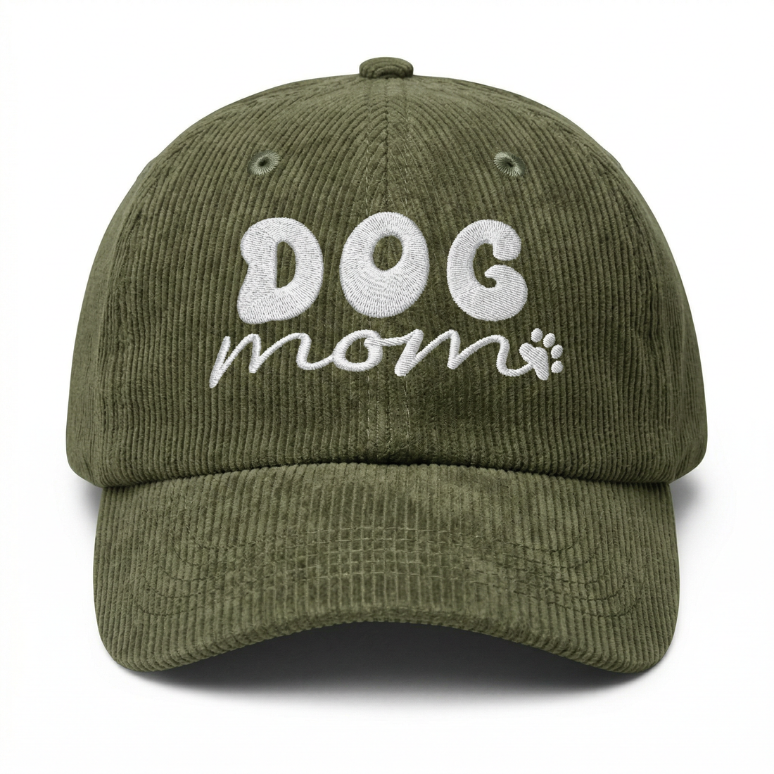 Custom Dog Mom Embroidered Hat – Adjustable Cotton Baseball Cap