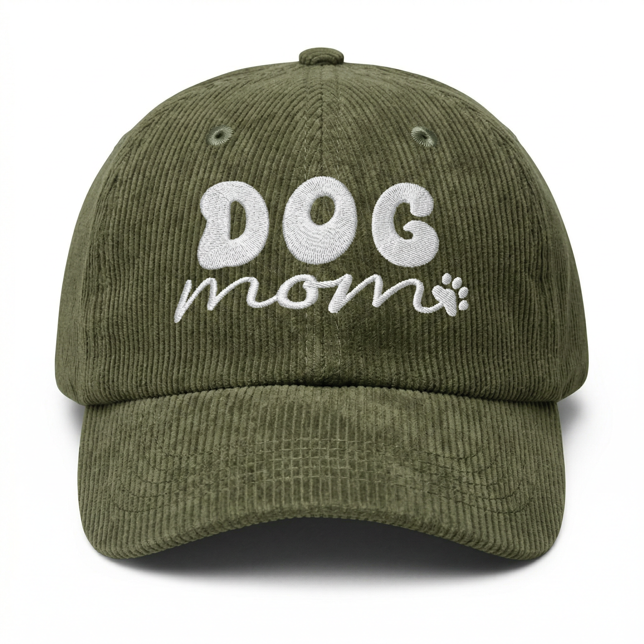 Custom Dog Mom Embroidered Hat – Adjustable Cotton Baseball Cap