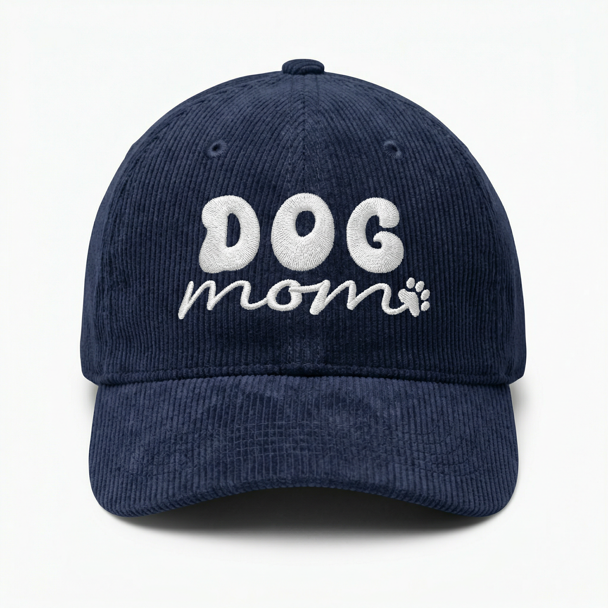 Custom Dog Mom Embroidered Hat – Adjustable Cotton Baseball Cap