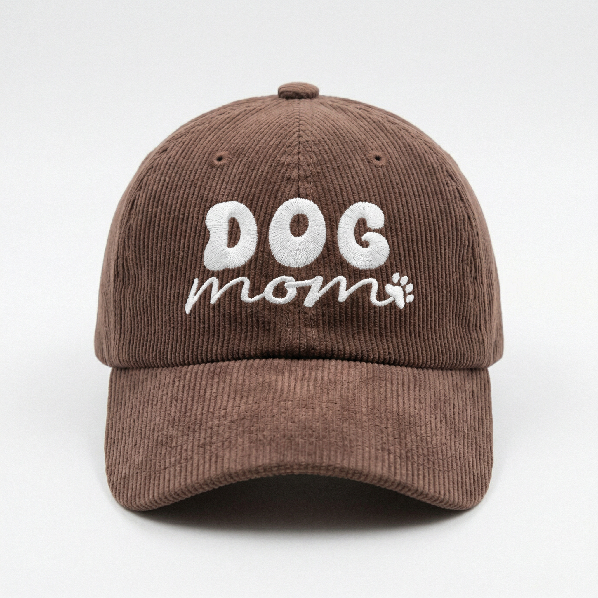 Custom Dog Mom Embroidered Hat – Adjustable Cotton Baseball Cap