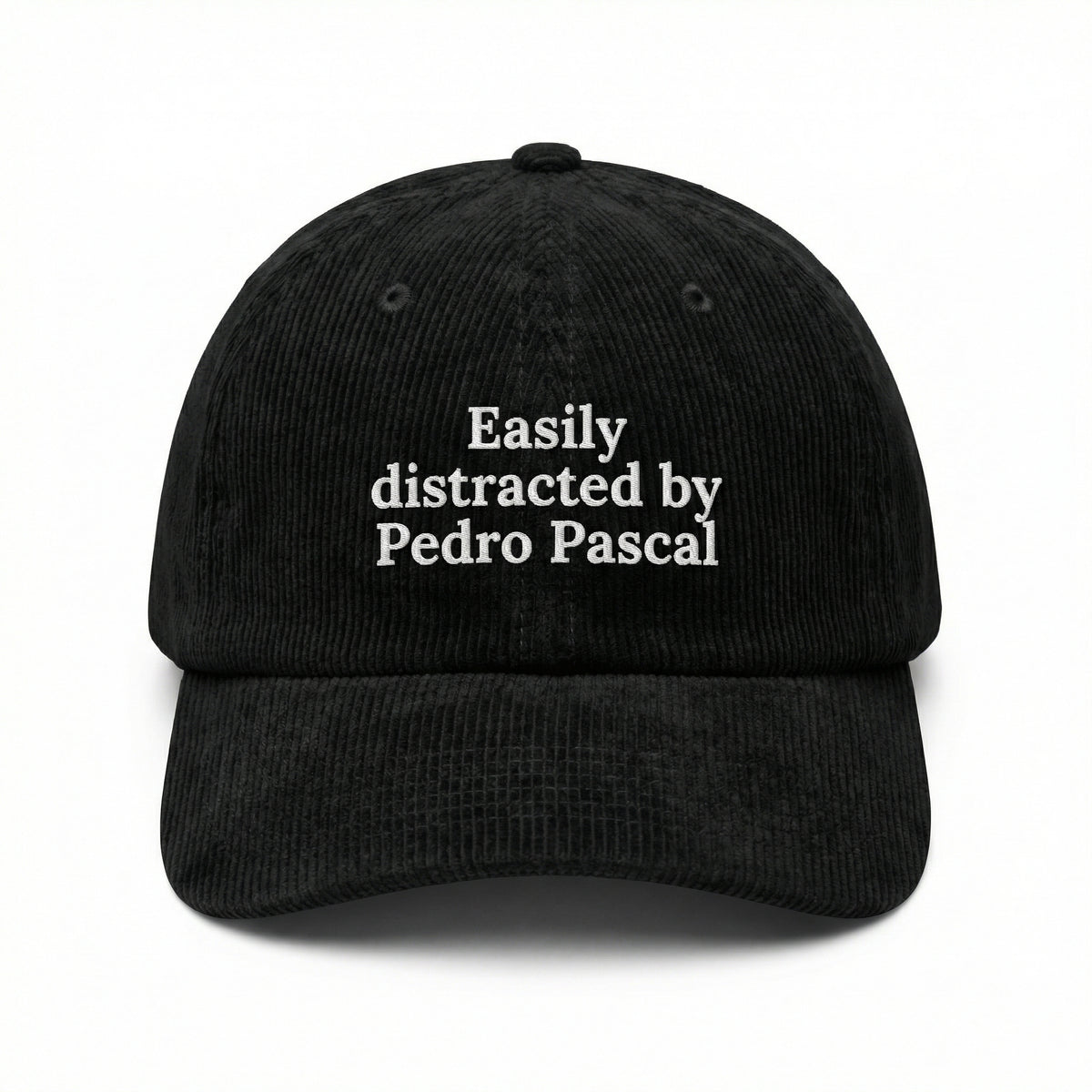Custom Easily Distracted by Pedro Embroidered Baseball Cap – Funny Dad Hat