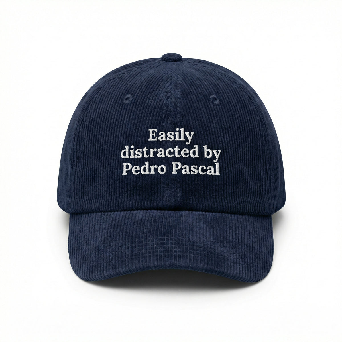 Custom Easily Distracted by Pedro Embroidered Baseball Cap – Funny Dad Hat
