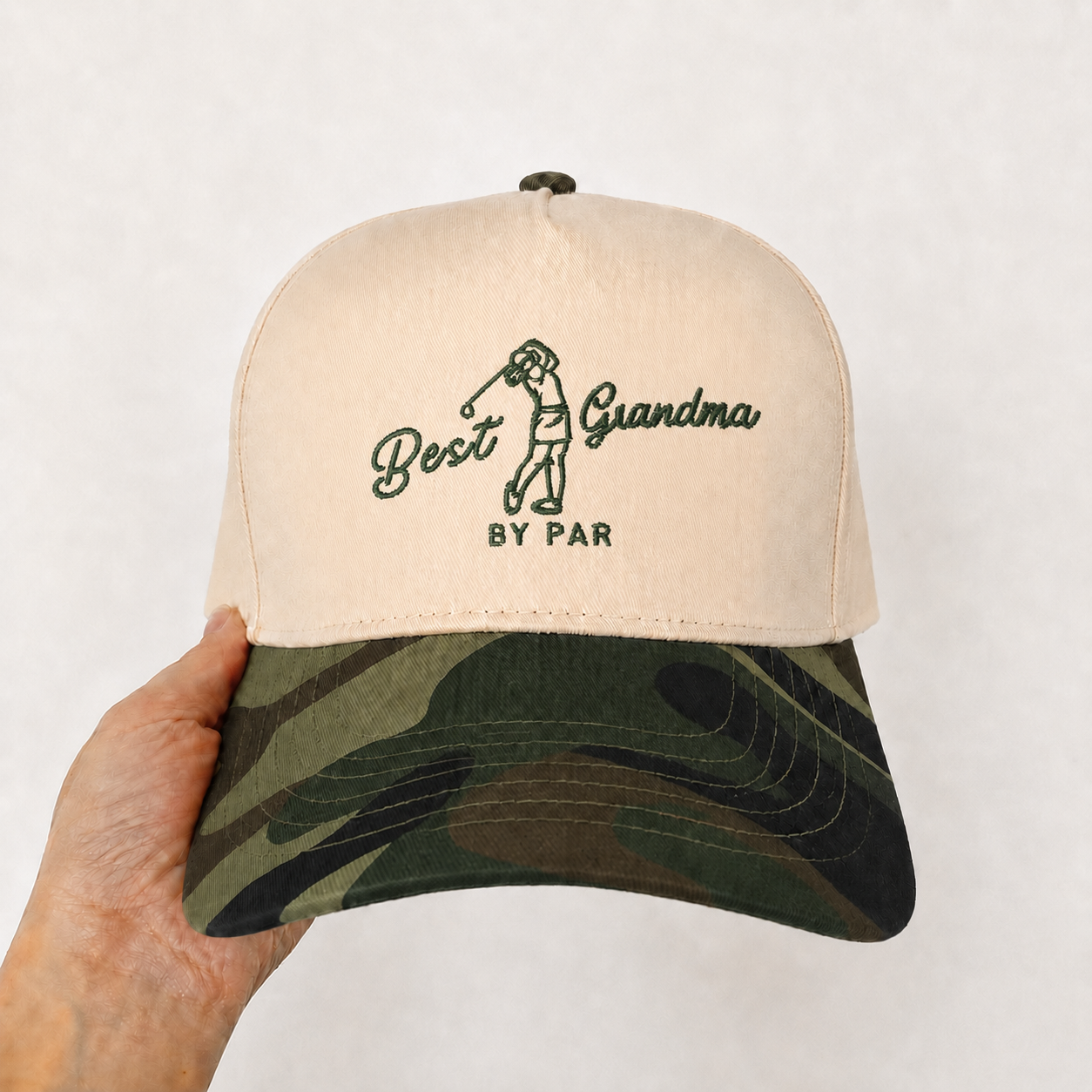 Custom Embroidered Best Grandma By Par Snapback Hat – New Grandma Announcement Gift