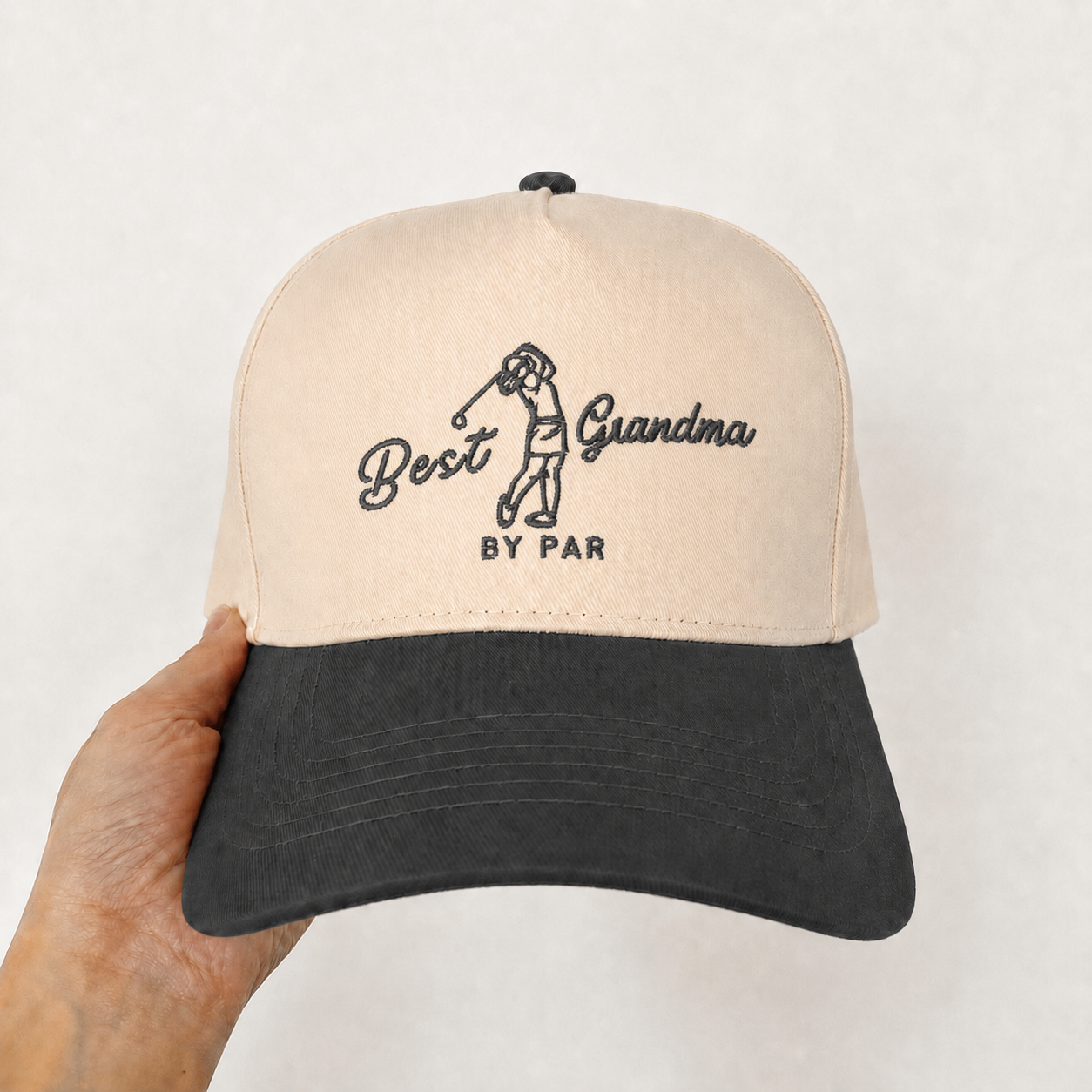 Custom Embroidered Best Grandma By Par Snapback Hat – New Grandma Announcement Gift