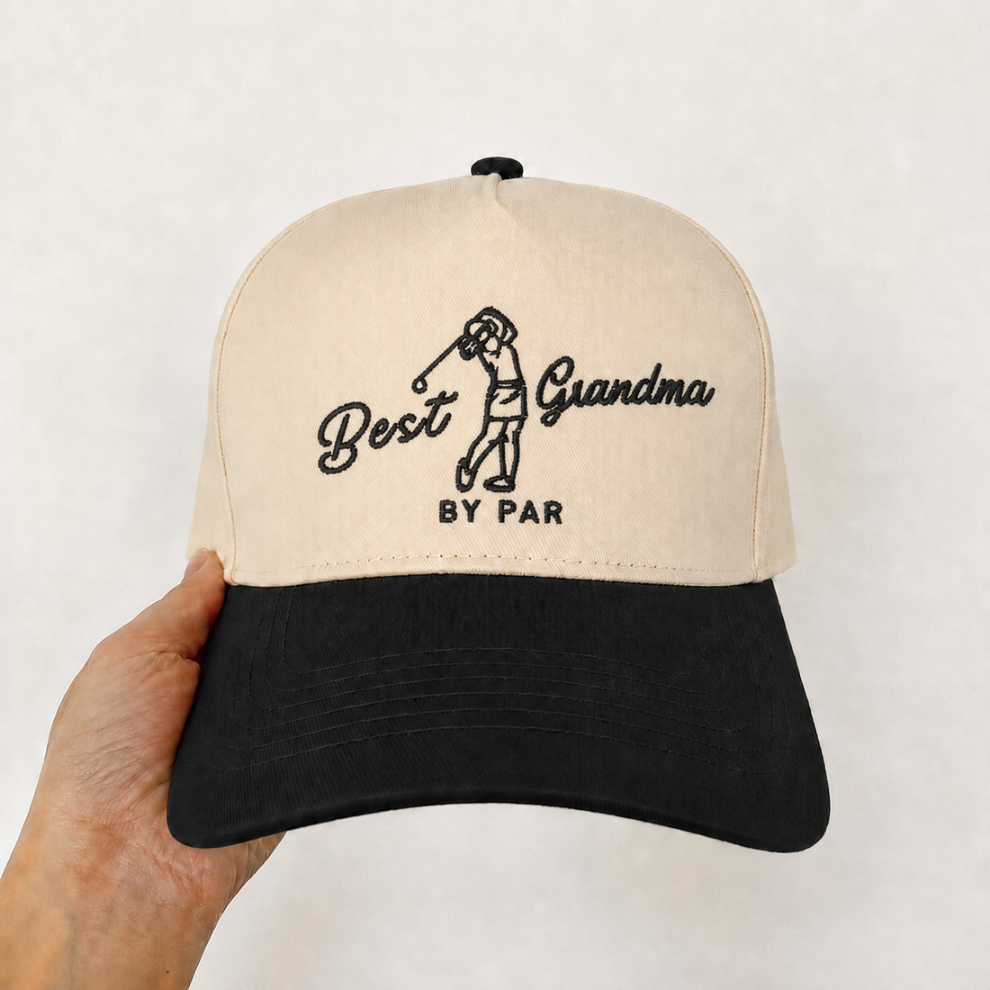Custom Embroidered Best Grandma By Par Snapback Hat – New Grandma Announcement Gift
