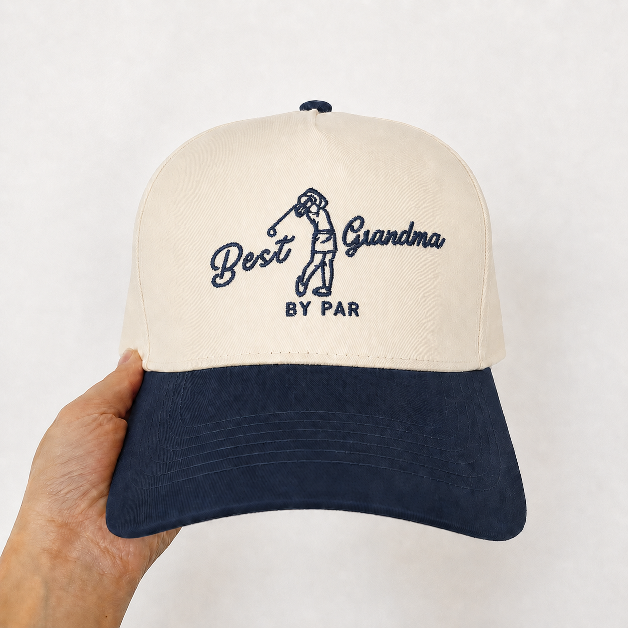 Custom Embroidered Best Grandma By Par Snapback Hat – New Grandma Announcement Gift