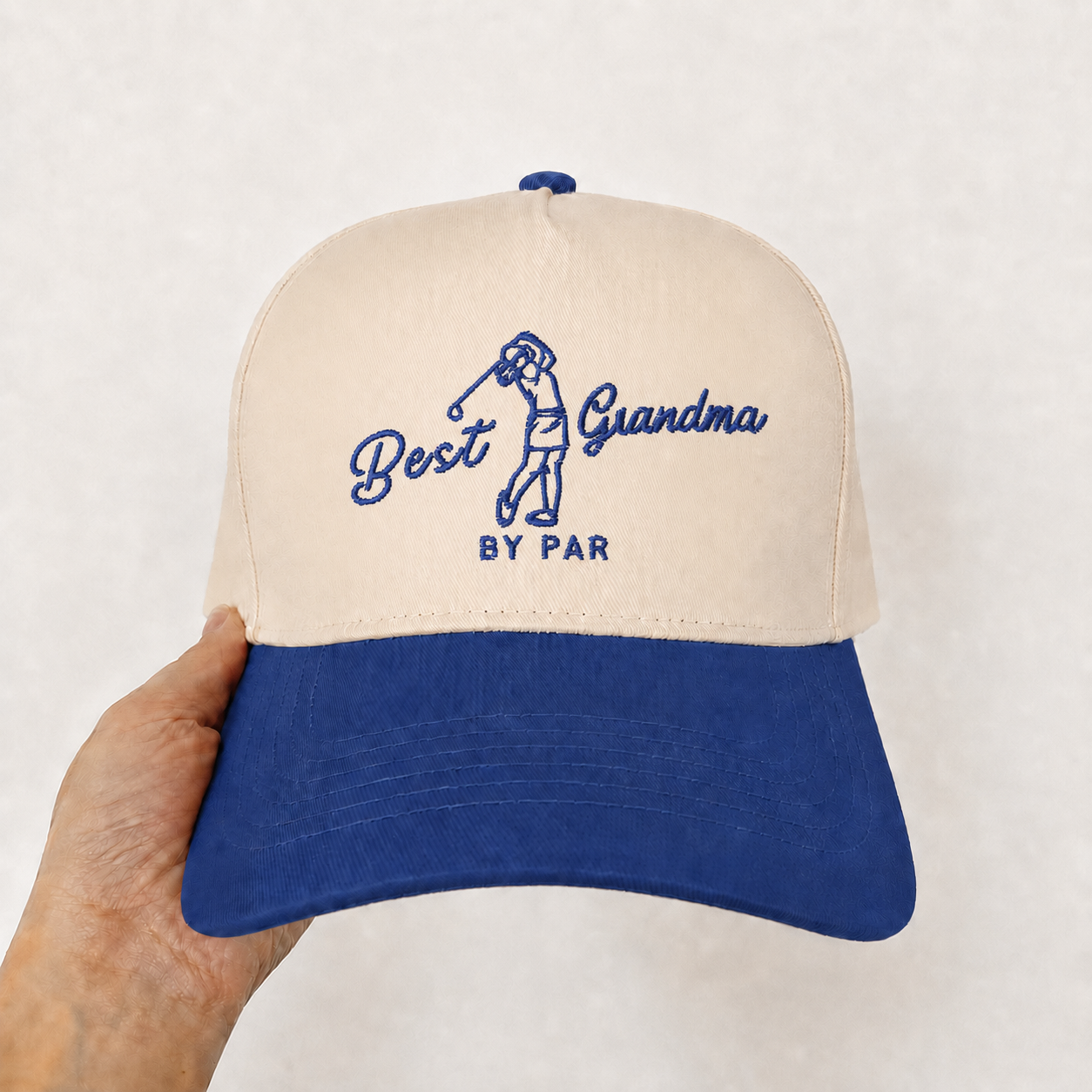 Custom Embroidered Best Grandma By Par Snapback Hat – New Grandma Announcement Gift