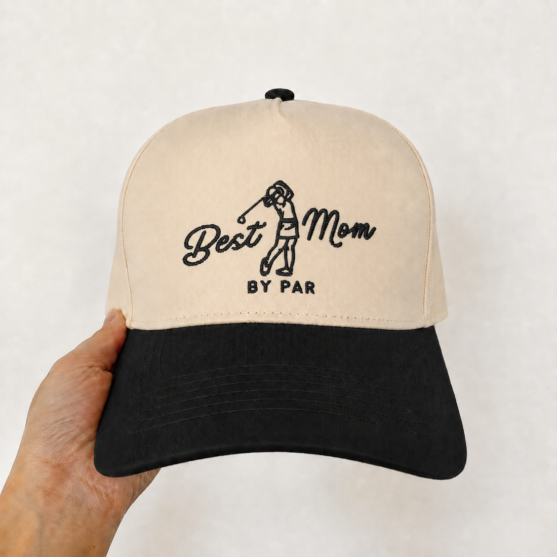 Custom Embroidered Best Mom By Par Snapback Hat – Stylish Golf Mom Gift