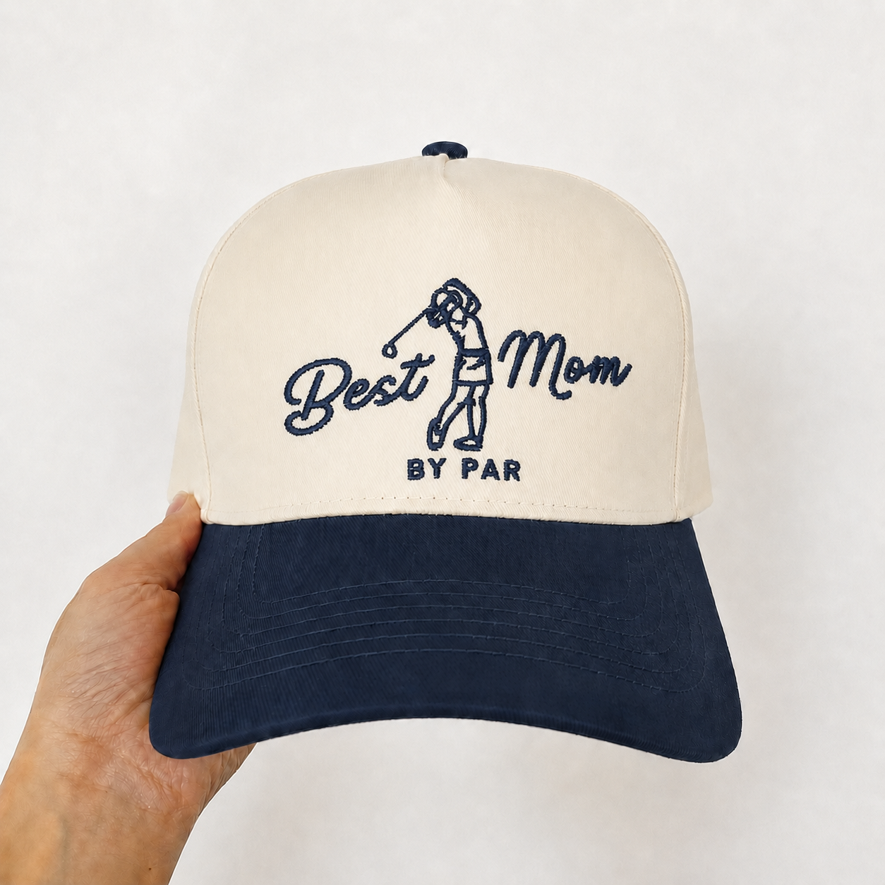Custom Embroidered Best Mom By Par Snapback Hat – Stylish Golf Mom Gift