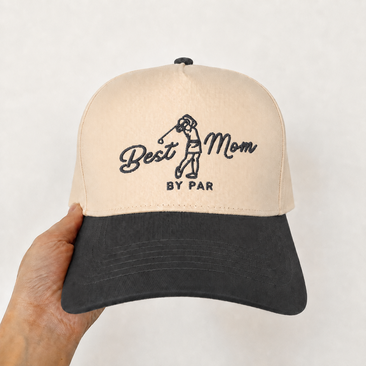 Custom Embroidered Best Mom By Par Snapback Hat – Stylish Golf Mom Gift
