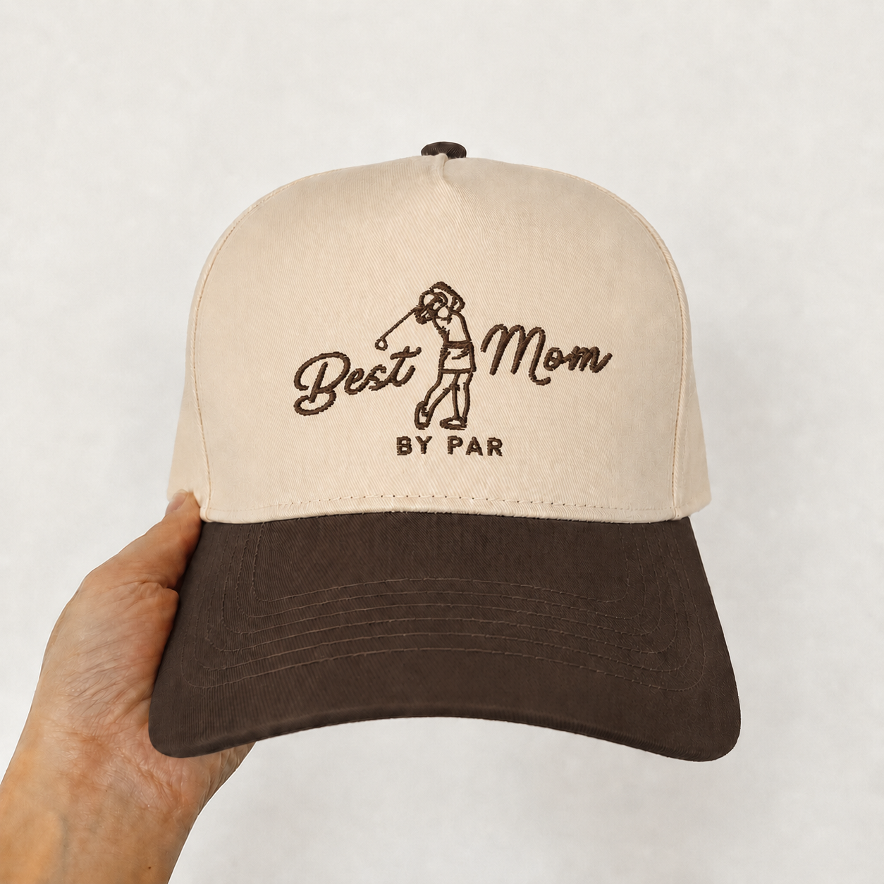 Custom Embroidered Best Mom By Par Snapback Hat – Stylish Golf Mom Gift