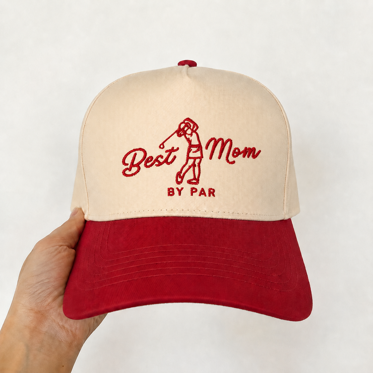 Custom Embroidered Best Mom By Par Snapback Hat – Stylish Golf Mom Gift