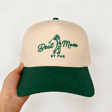 Custom Embroidered Best Mom By Par Snapback Hat – Stylish Golf Mom Gift
