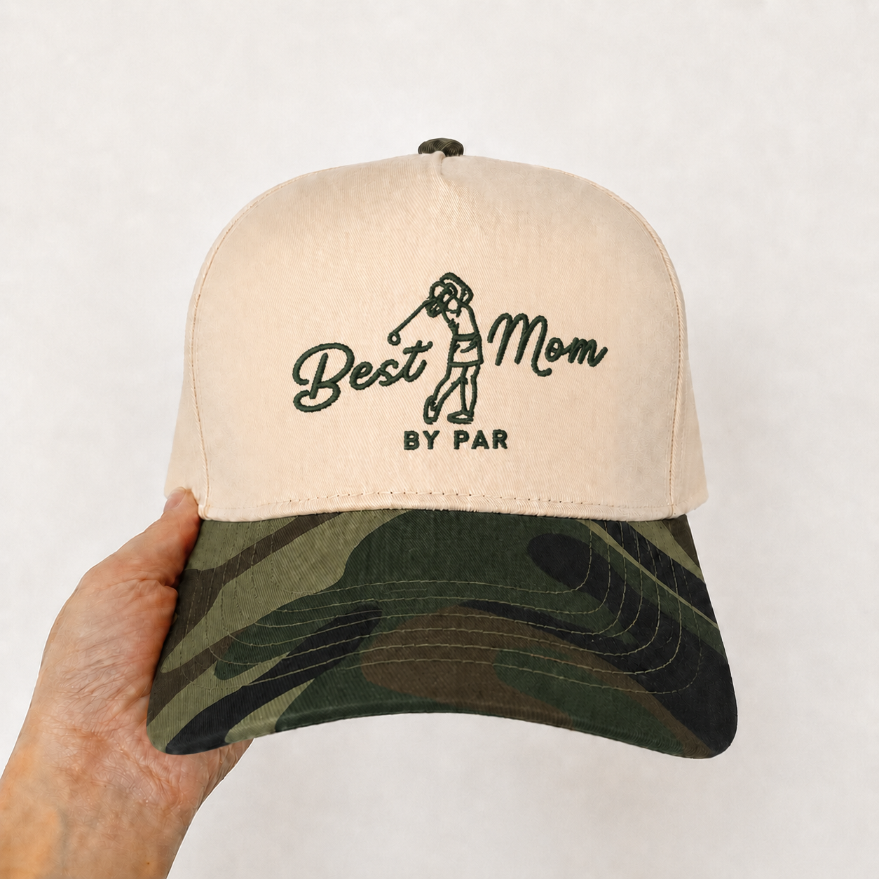 Custom Embroidered Best Mom By Par Snapback Hat – Stylish Golf Mom Gift