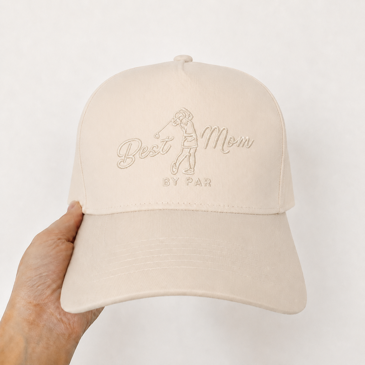 Custom Embroidered Best Mom By Par Snapback Hat – Stylish Golf Mom Gift