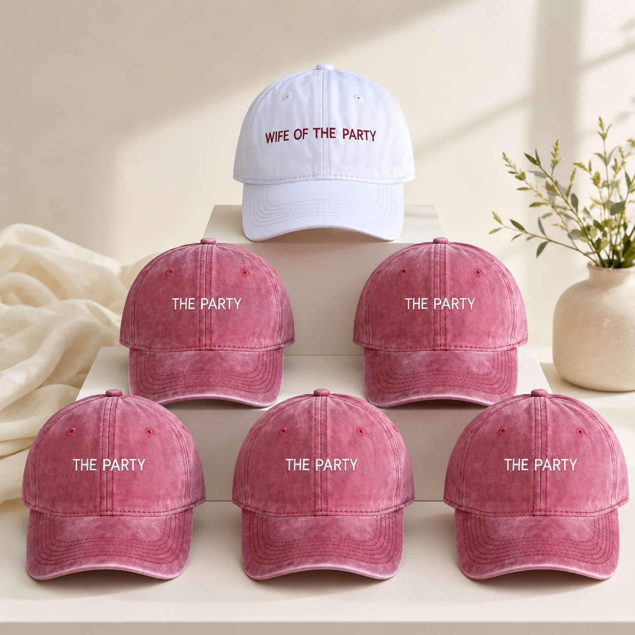 Embroidered Bride Squad Cap for Custom Bachelorette Party Looks