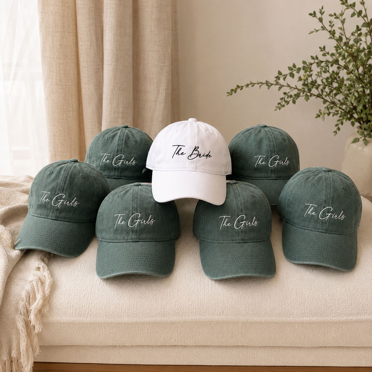 Embroidered Bride Squad Cap for Custom Bachelorette Party Looks