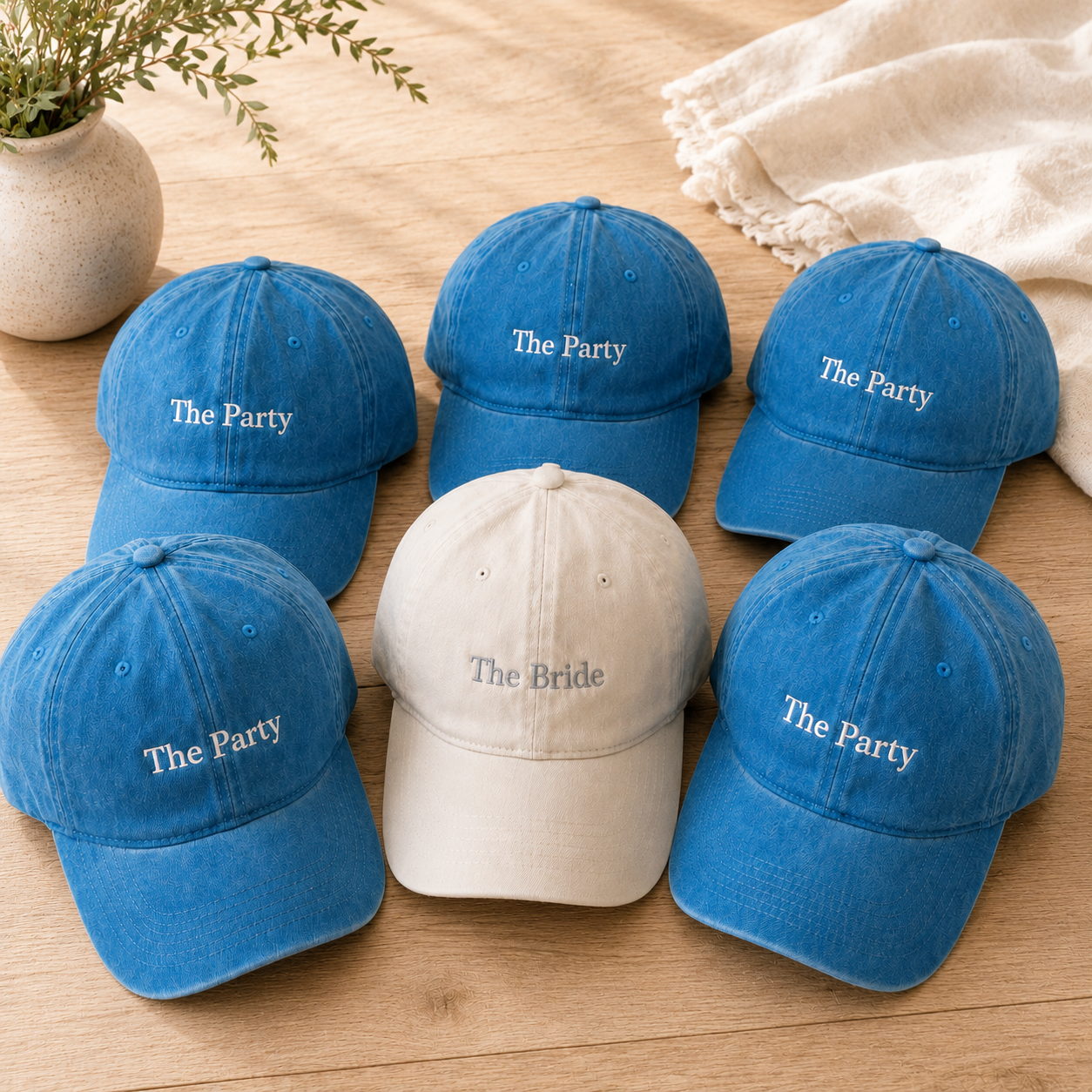 Embroidered Bride Squad Cap for Custom Bachelorette Party Looks