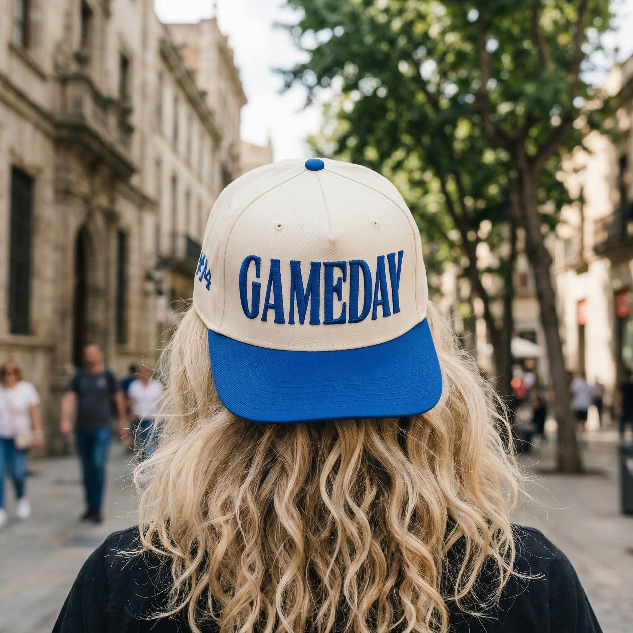 Custom Embroidered Gameday Snapback Hat – Football Mom Team Colors Cap