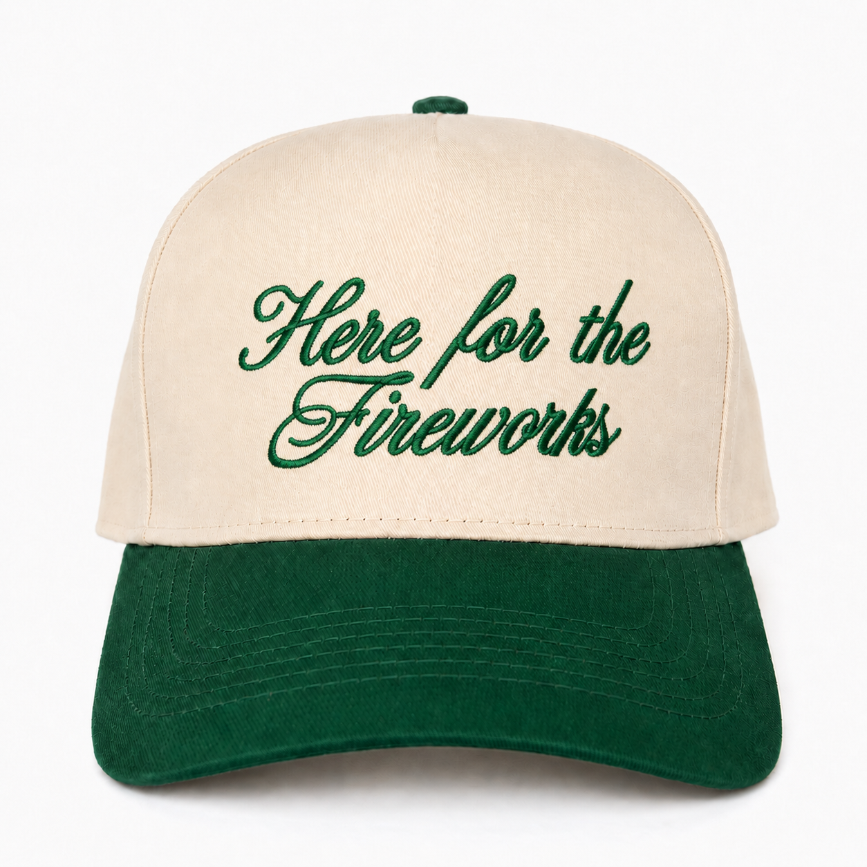 Embroidered Here For The Fireworks Snapback Hat – Patriotic Summer Party Hat