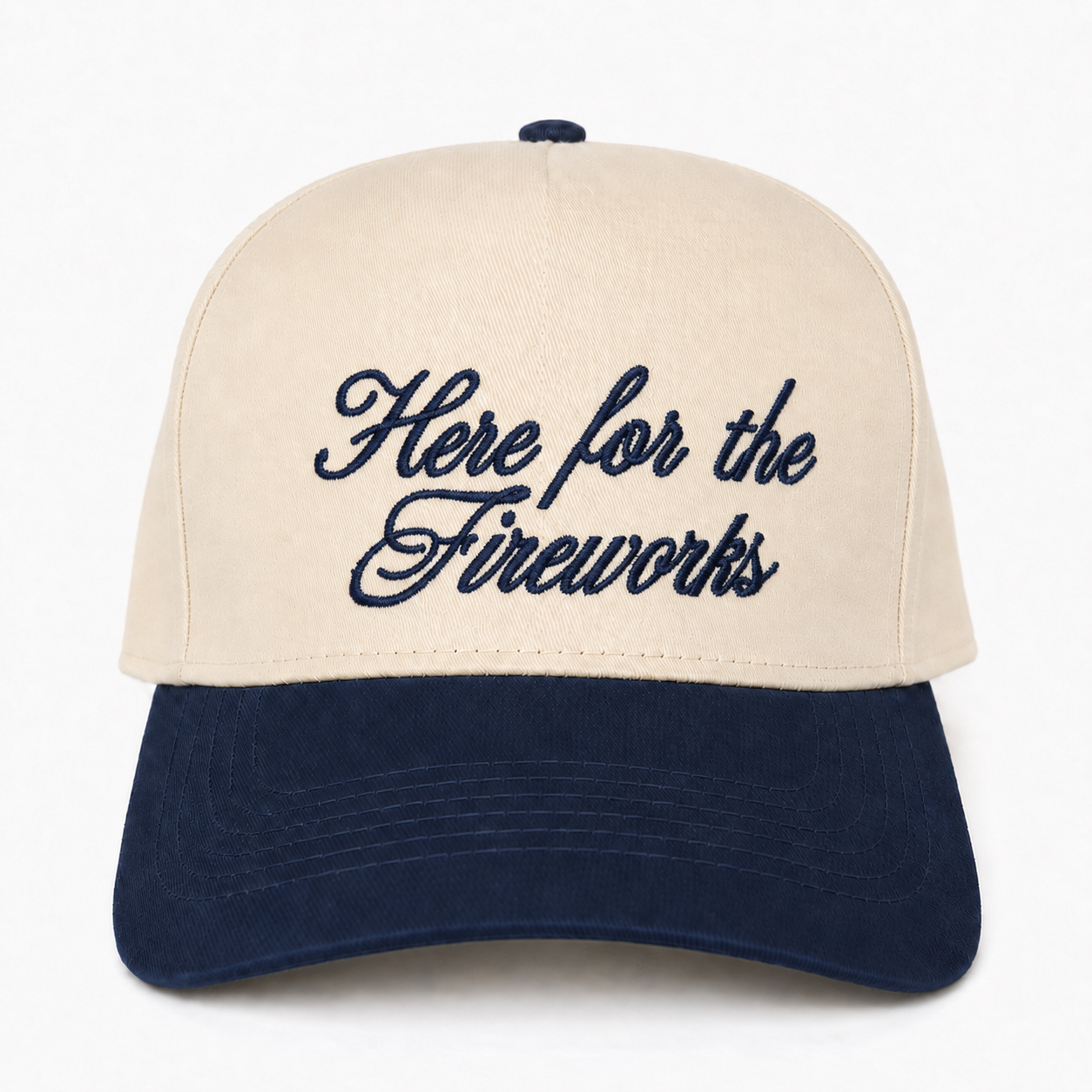 Embroidered Here For The Fireworks Snapback Hat – Patriotic Summer Party Hat