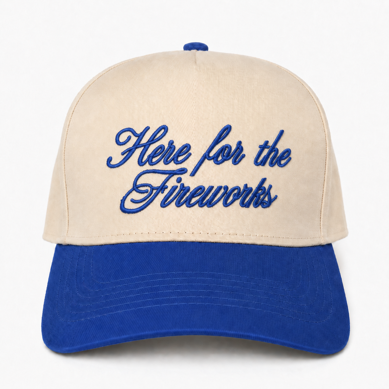 Embroidered Here For The Fireworks Snapback Hat – Patriotic Summer Party Hat