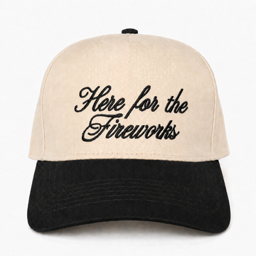 Embroidered Here For The Fireworks Snapback Hat – Patriotic Summer Party Hat