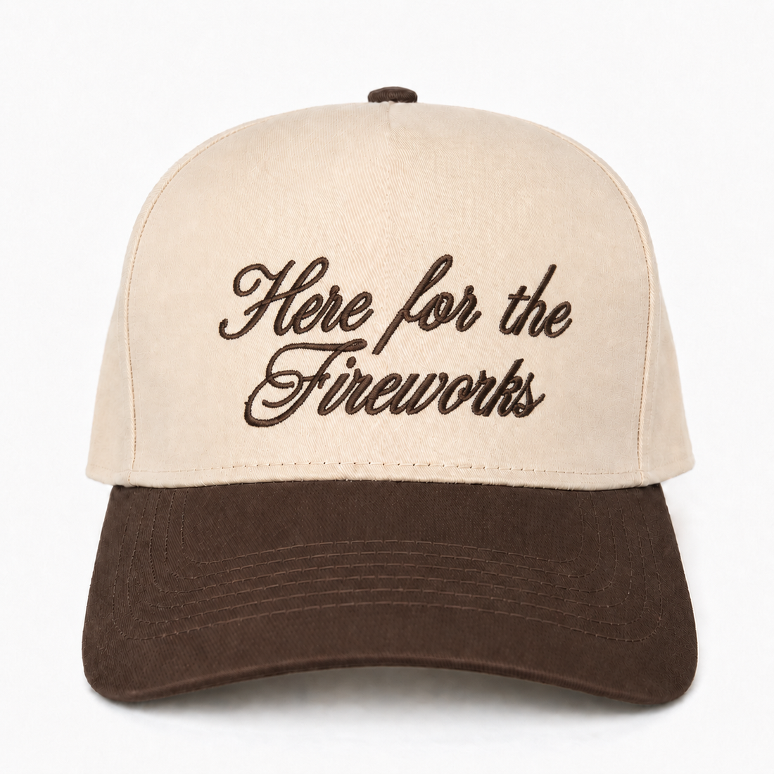 Embroidered Here For The Fireworks Snapback Hat – Patriotic Summer Party Hat