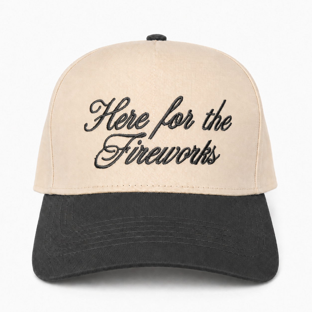 Embroidered Here For The Fireworks Snapback Hat – Patriotic Summer Party Hat
