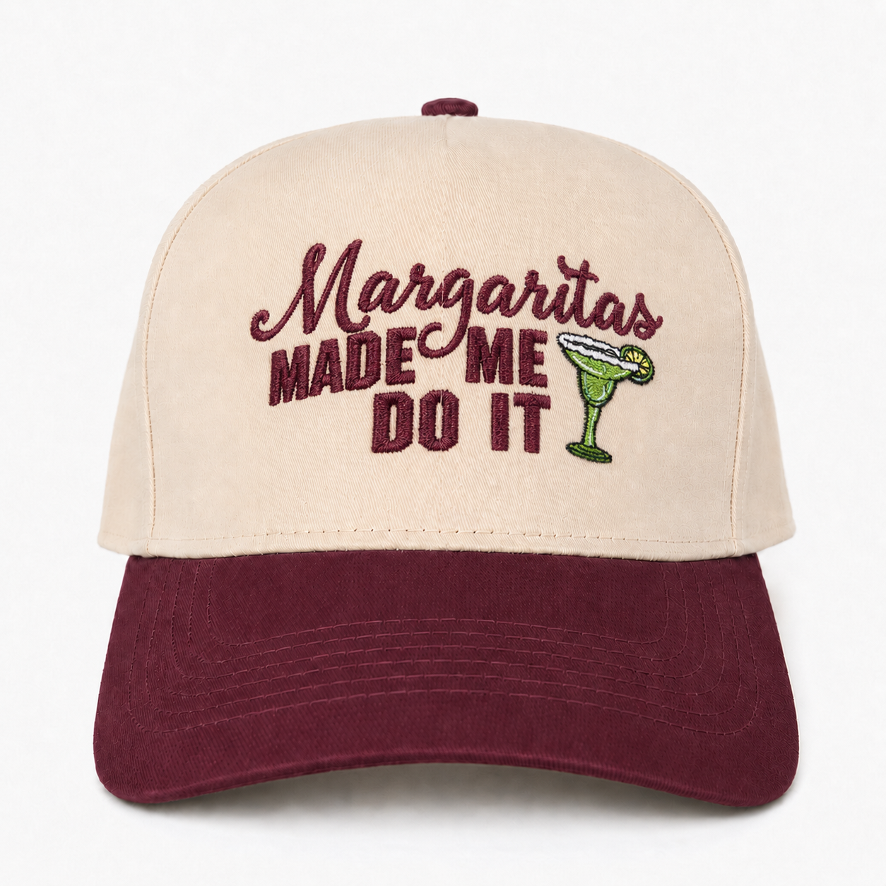 Custom Embroidered Margaritas Made Me Do It Snapback Hat – Cute Cocktail Hat