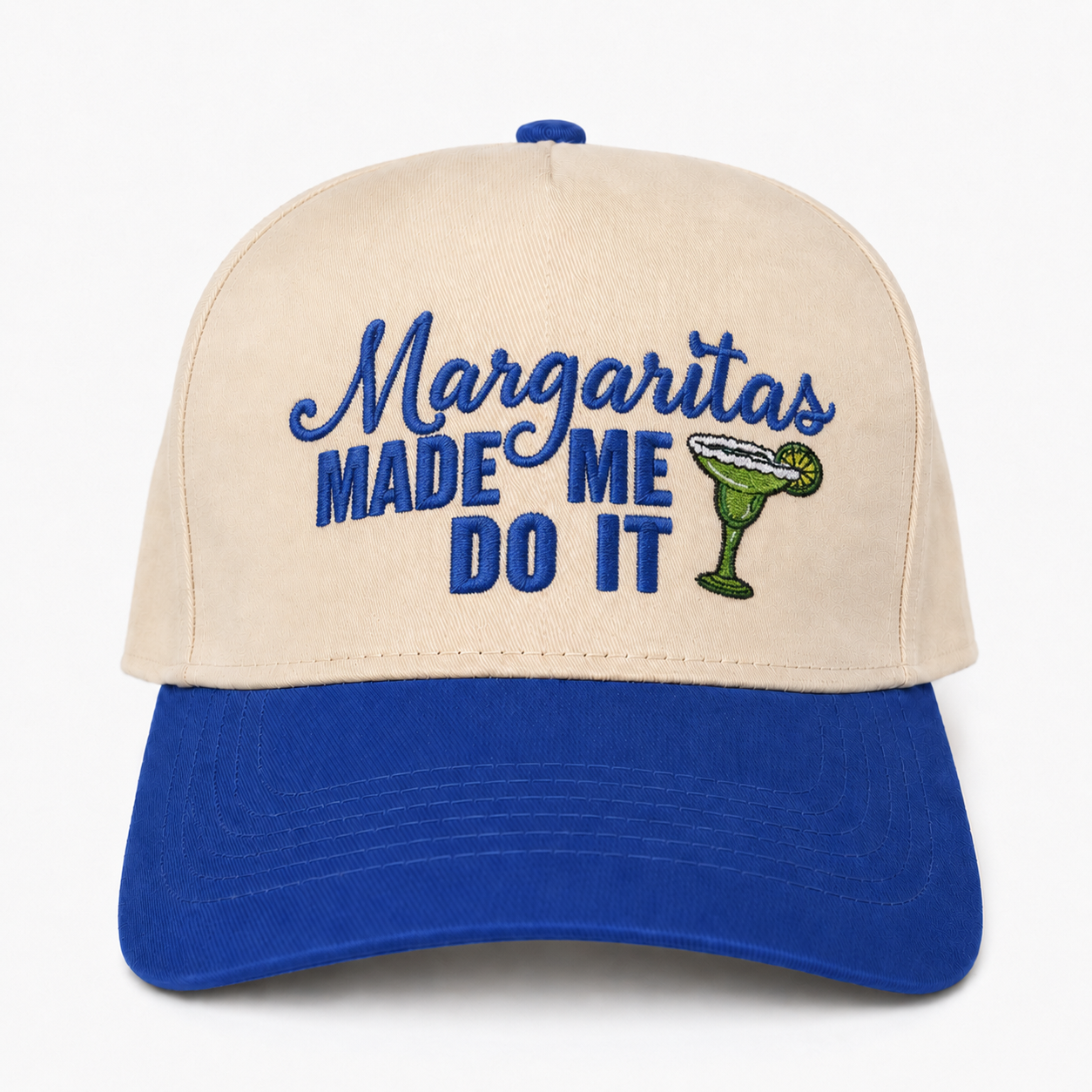 Custom Embroidered Margaritas Made Me Do It Snapback Hat – Cute Cocktail Hat