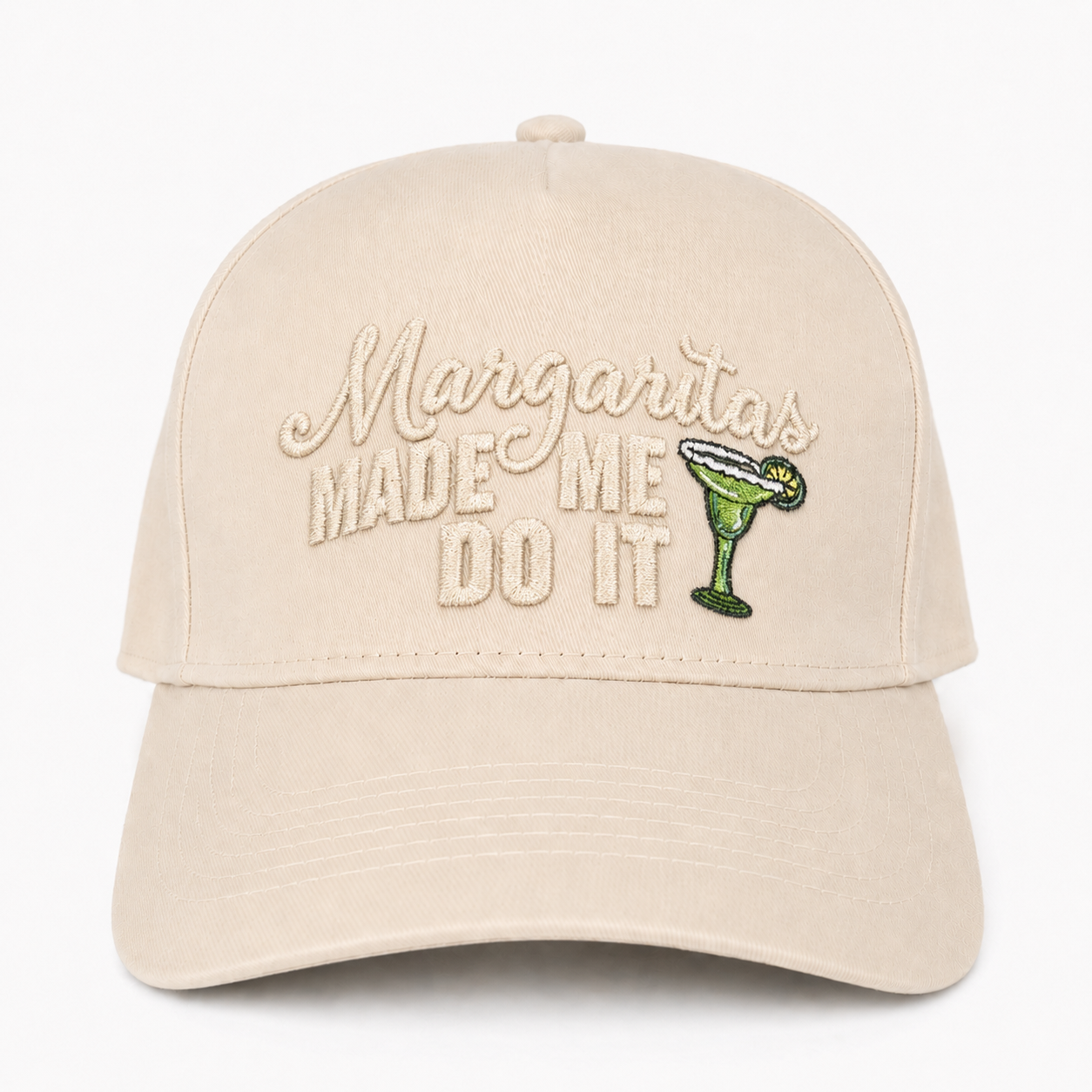 Custom Embroidered Margaritas Made Me Do It Snapback Hat – Cute Cocktail Hat