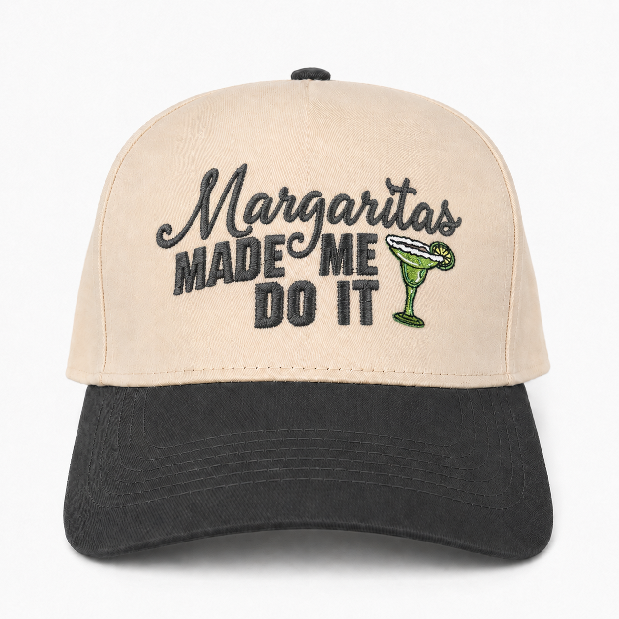 Custom Embroidered Margaritas Made Me Do It Snapback Hat – Cute Cocktail Hat