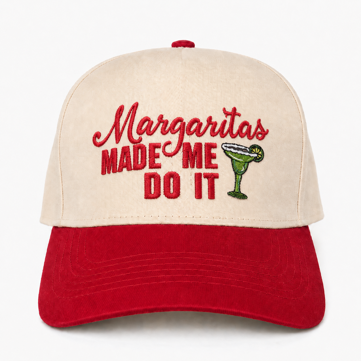 Custom Embroidered Margaritas Made Me Do It Snapback Hat – Cute Cocktail Hat