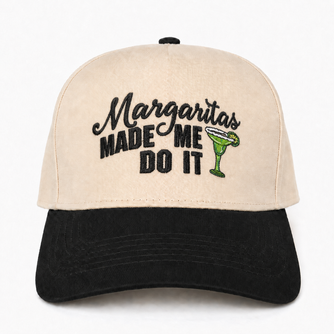 Custom Embroidered Margaritas Made Me Do It Snapback Hat – Cute Cocktail Hat