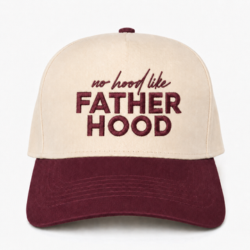 Custom Embroidered No Hood Like Fatherhood Snapback Hat – Funny Dad Gift