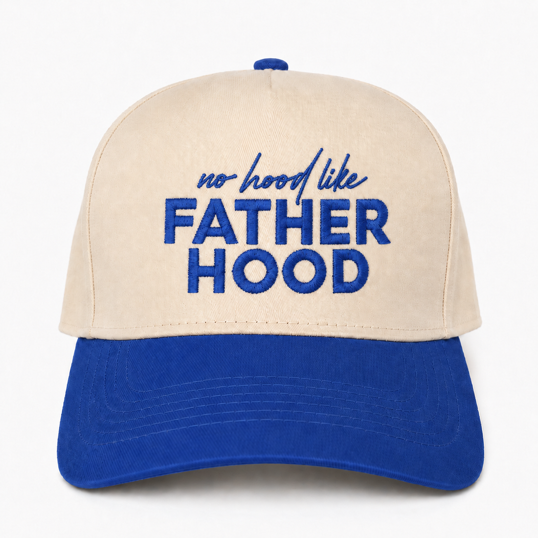 Custom Embroidered No Hood Like Fatherhood Snapback Hat – Funny Dad Gift