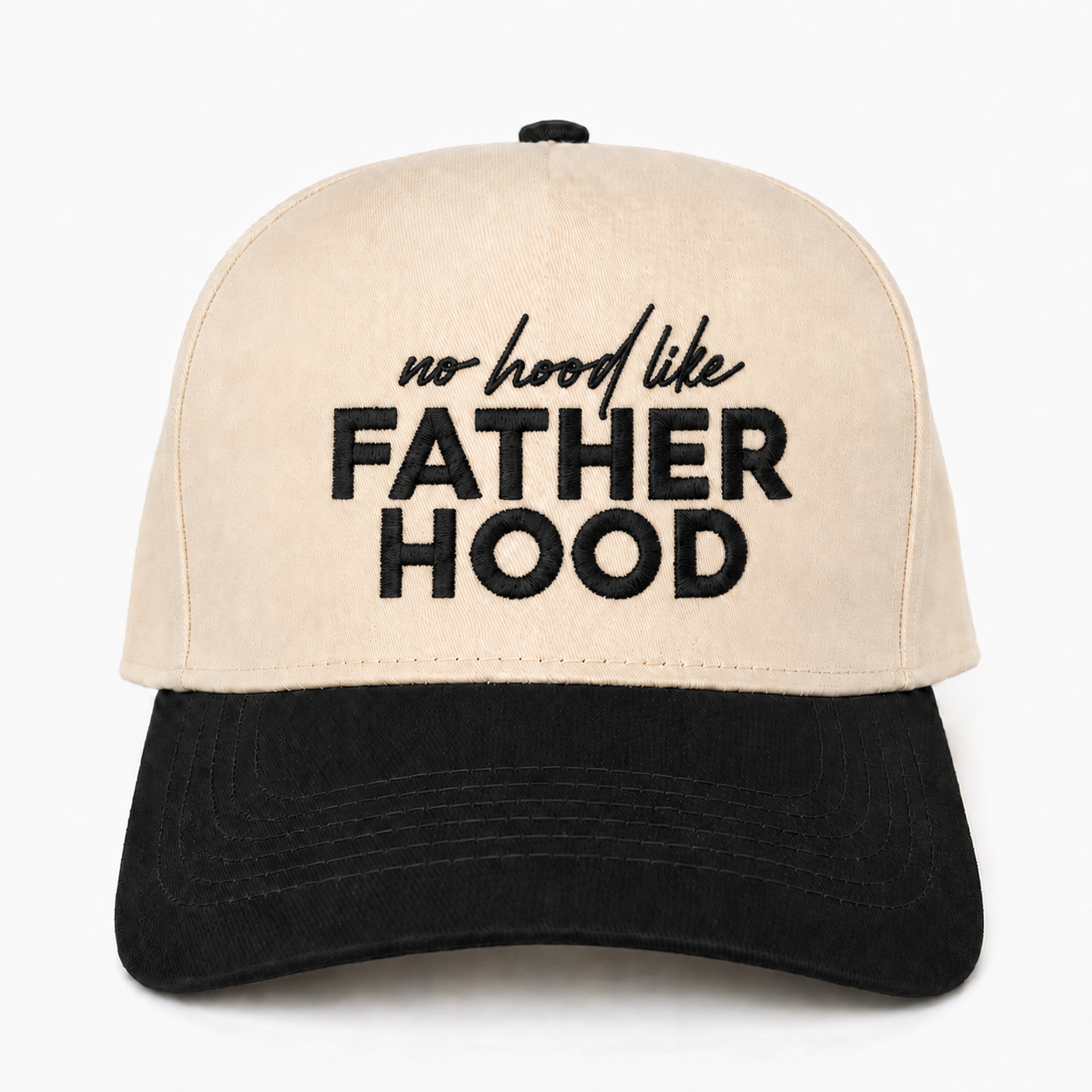 Custom Embroidered No Hood Like Fatherhood Snapback Hat – Funny Dad Gift
