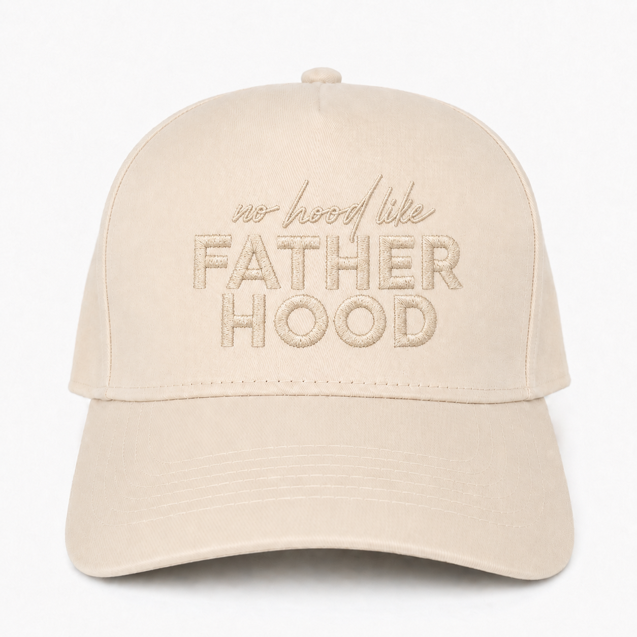 Custom Embroidered No Hood Like Fatherhood Snapback Hat – Funny Dad Gift